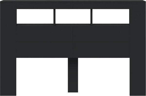 VidaXL Čelo postele s LED 160x18,5x103,5 cm kompozitní dřevo [837352] Barva: dub artisan