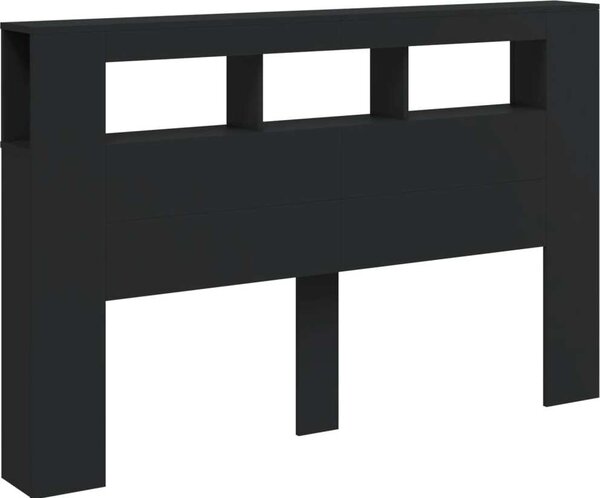 VidaXL Čelo postele s LED 160x18,5x103,5 cm kompozitní dřevo [837352] Barva: dub artisan