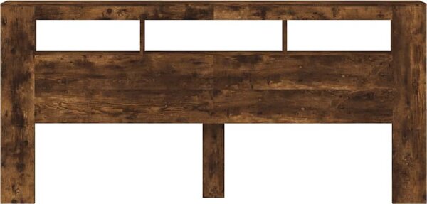 VidaXL Čelo postele s LED 220x18,5x103,5 cm kompozitní dřevo [837374] Barva: dub artisan