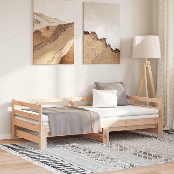 VidaXL Válenda s přistýlkou 80 x 200 cm masivní borovice [814697] Barva: Přírodní