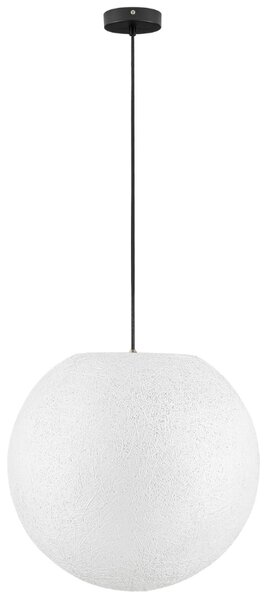 Nova Luce Bílé venkovní závěsné světlo Moon 50 cm