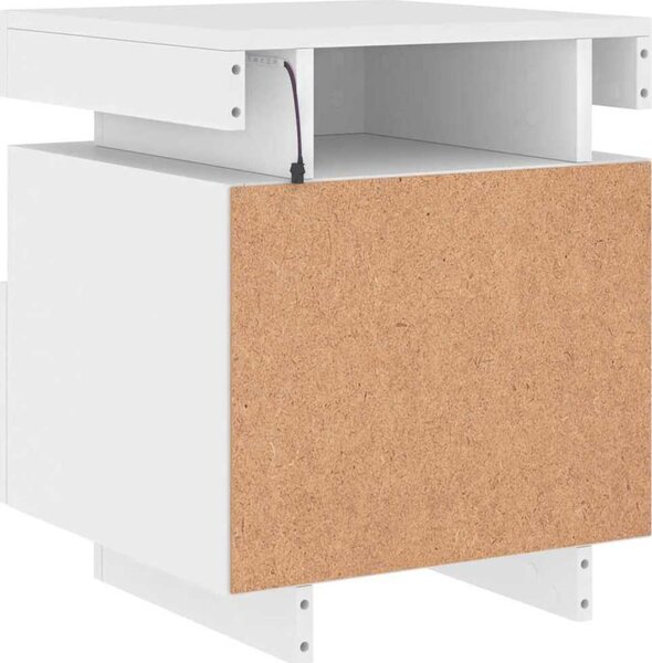 VidaXL Noční stolek s LED osvětlením 40 x 39 x 48,5 cm [836794] Barva: Betonová šedá