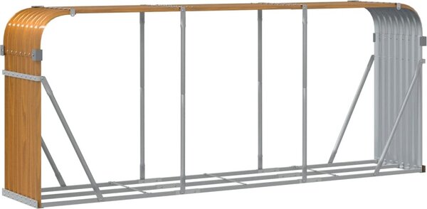 VidaXL Stojan na dřevo 234 x 45 x 100 cm pozinkovaná ocel [364545] Barva: Vzhled dřeva
