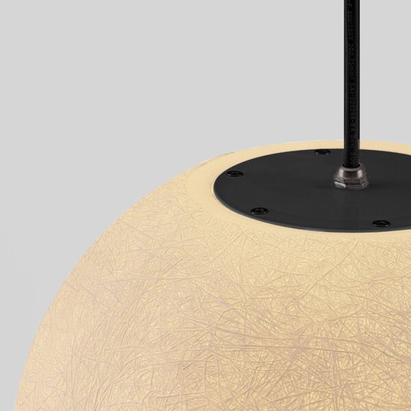 Nova Luce Bílé venkovní závěsné světlo Moon 30 cm