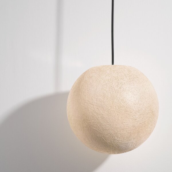 Nova Luce Bílé venkovní závěsné světlo Moon 30 cm