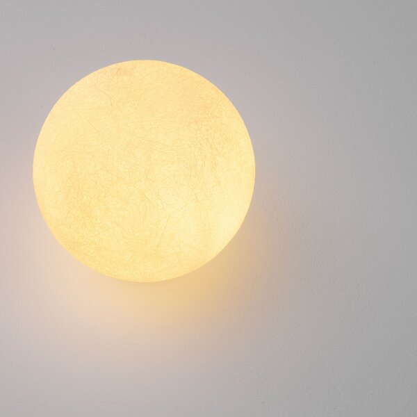 Bílé venkovní světlo Nova Luce Moon 25 cm