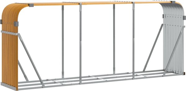 VidaXL Stojan na dřevo 234 x 45 x 100 cm pozinkovaná ocel [364545] Barva: Vzhled dřeva