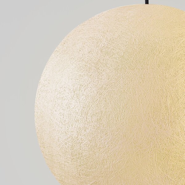 Nova Luce Bílé venkovní závěsné světlo Moon 40 cm
