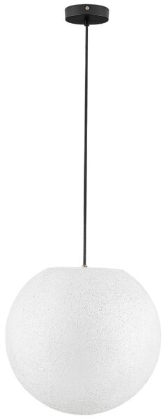 Nova Luce Bílé venkovní závěsné světlo Moon 40 cm