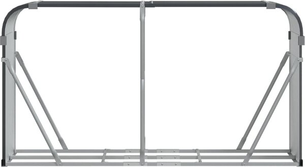 VidaXL Stojan na dřevo 180 x 45 x 100 cm pozinkovaná ocel [364564] Barva: Hnědá
