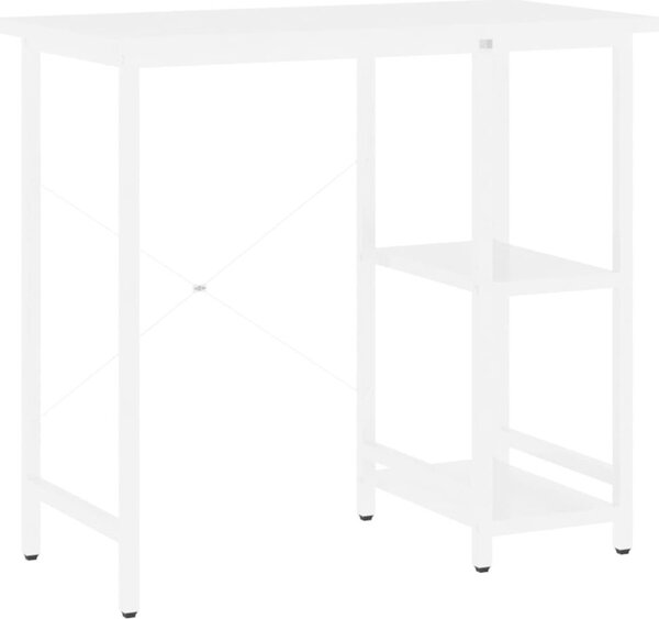 VidaXL PC stůl 80 x 40 x 72 cm MDF a kov [20555] Barva: Bílá
