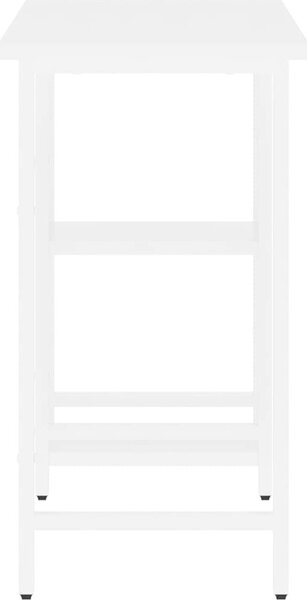 VidaXL PC stůl 80 x 40 x 72 cm MDF a kov [20555] Barva: Bílá