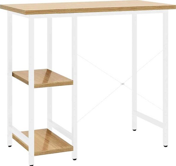 VidaXL PC stůl 80 x 40 x 72 cm MDF a kov [20555] Barva: Bílá