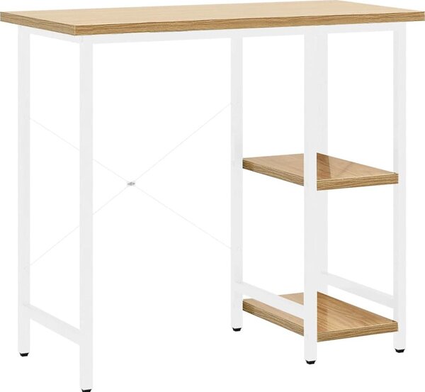 VidaXL PC stůl 80 x 40 x 72 cm MDF a kov [20555] Barva: Bílá