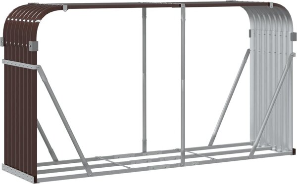 VidaXL Stojan na dřevo 180 x 45 x 100 cm pozinkovaná ocel [364564] Barva: Hnědá