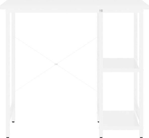 VidaXL PC stůl 80 x 40 x 72 cm MDF a kov [20555] Barva: Bílá