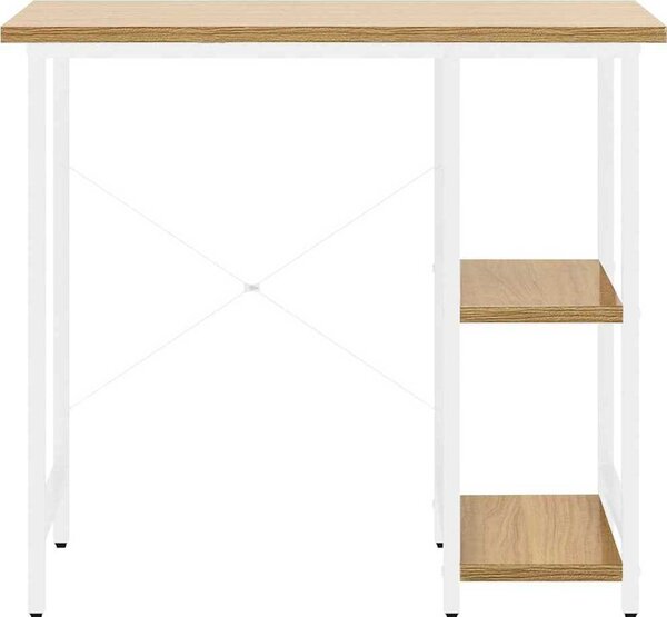 VidaXL PC stůl 80 x 40 x 72 cm MDF a kov [20555] Barva: Bílá