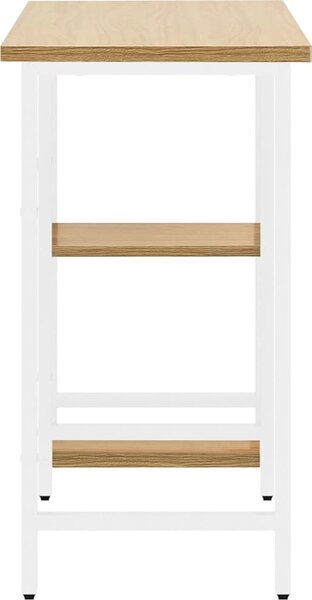 VidaXL PC stůl 80 x 40 x 72 cm MDF a kov [20555] Barva: Bílá