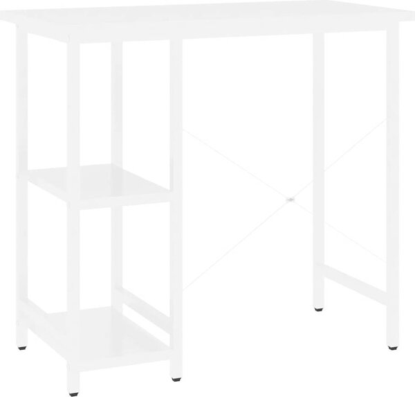 VidaXL PC stůl 80 x 40 x 72 cm MDF a kov [20555] Barva: Bílá