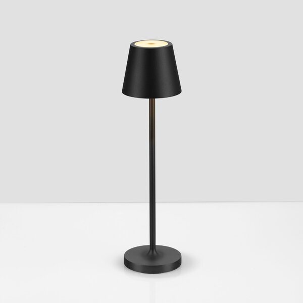 Antracitově šedá kovová nabíjecí stolní LED lampa Nova Luce Petit