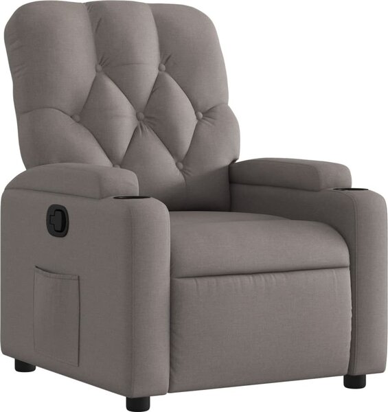 VidaXL Polohovací křeslo textil [372484] Barva: Černá