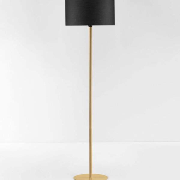 Černo-zlatá stojací lampa Nova Luce Sibnia 164,8 cm