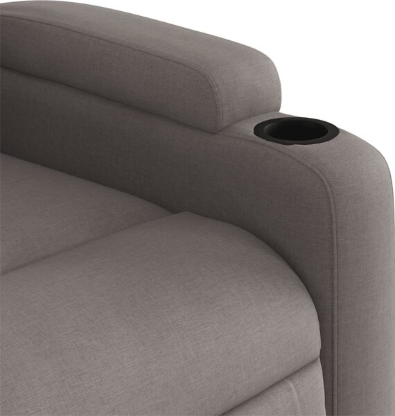 VidaXL Polohovací křeslo textil [372484] Barva: Černá