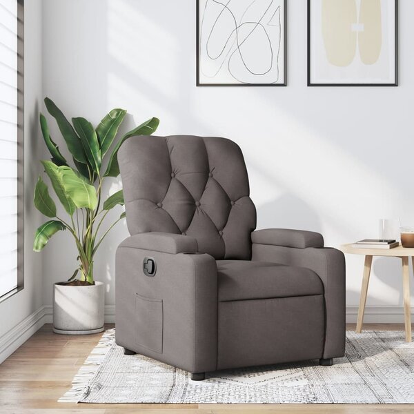 VidaXL Polohovací křeslo textil [372484] Barva: Černá