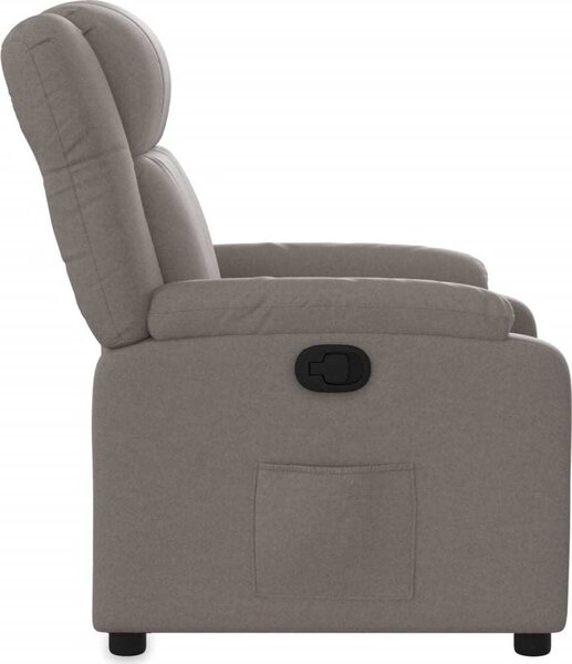 VidaXL Polohovací křeslo textil [373536] Barva: Hnědá