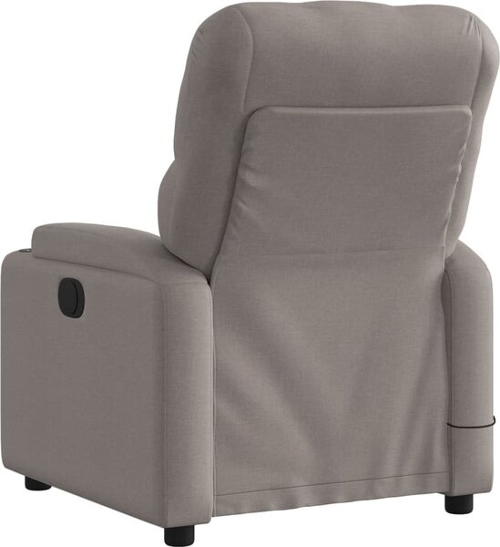 VidaXL Masážní polohovací křeslo textil [372499] Barva: Tmavě šedá