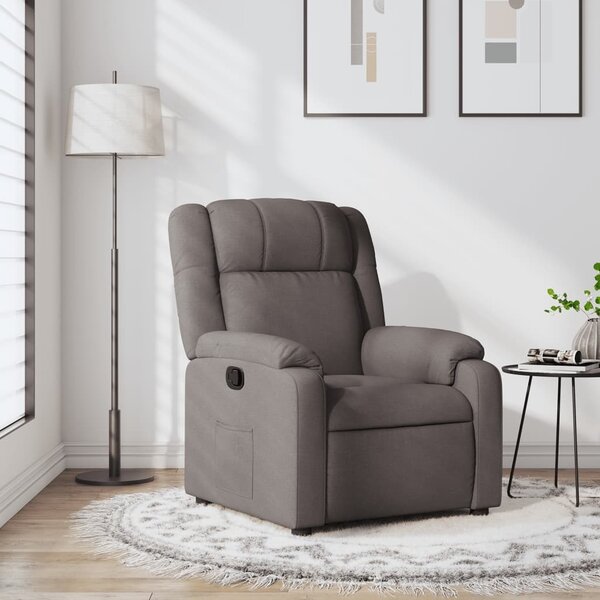 VidaXL Polohovací křeslo textil [373536] Barva: Hnědá