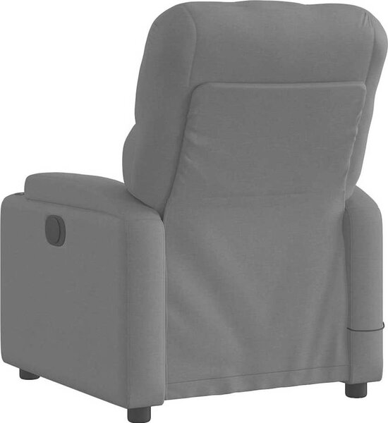 VidaXL Masážní polohovací křeslo textil [372499] Barva: Tmavě šedá