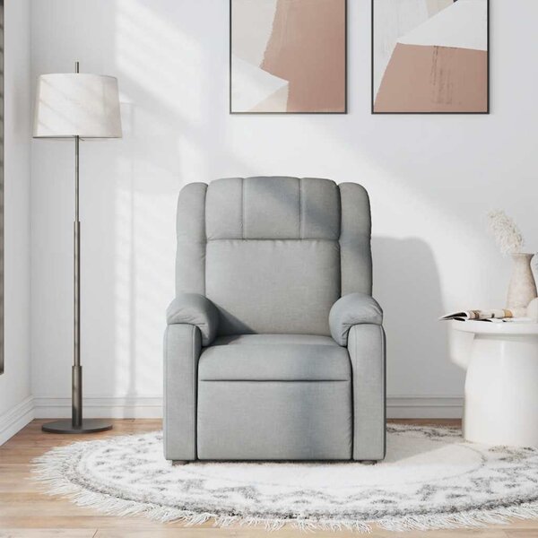 VidaXL Polohovací křeslo textil [373536] Barva: Hnědá