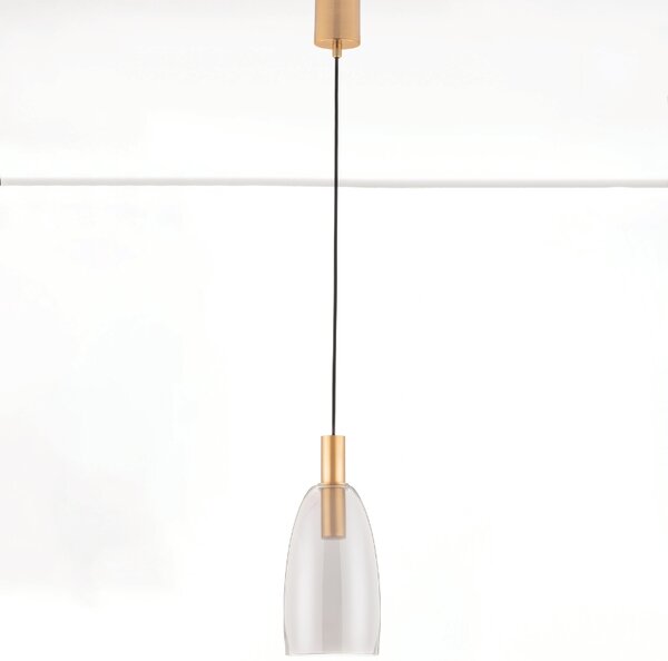 Skleněné závěsné LED světlo Nova Luce Imatia 14,5 cm