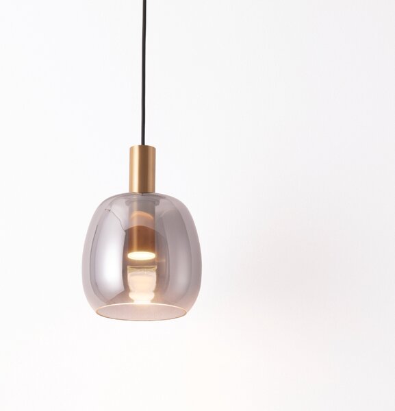 Skleněné závěsné LED světlo Nova Luce Imatia 16 cm