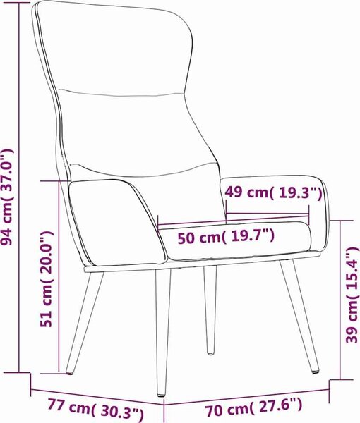VidaXL Relaxační křeslo textil [341074] Barva: světle šedá