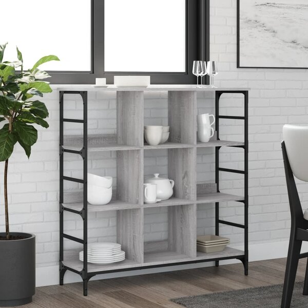 VidaXL Příborník 102 x 32 x 103,5 cm kompozitní dřevo [837728] Barva: šedá sonoma
