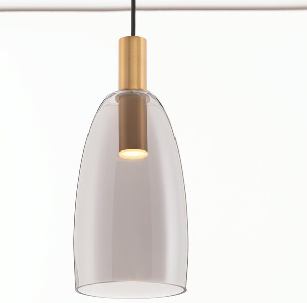 Skleněné závěsné LED světlo Nova Luce Imatia 14,5 cm