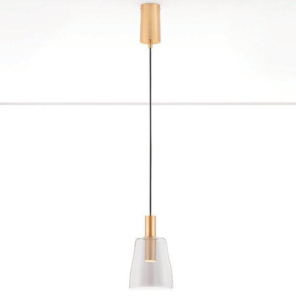 Skleněné závěsné LED světlo Nova Luce Imatia II. 14,5 cm