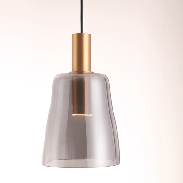 Skleněné závěsné LED světlo Nova Luce Imatia II. 14,5 cm