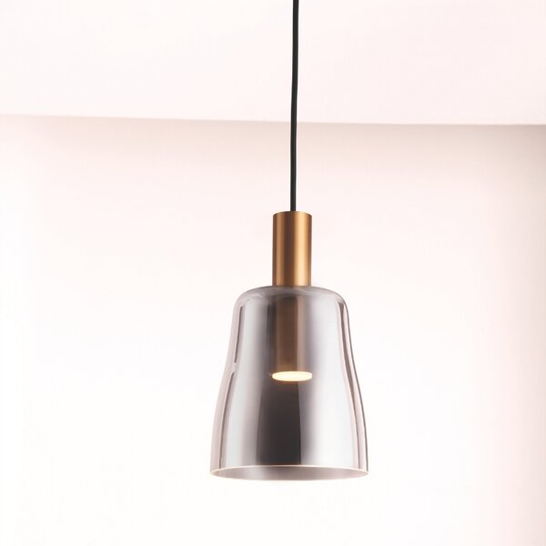 Skleněné závěsné LED světlo Nova Luce Imatia II. 14,5 cm