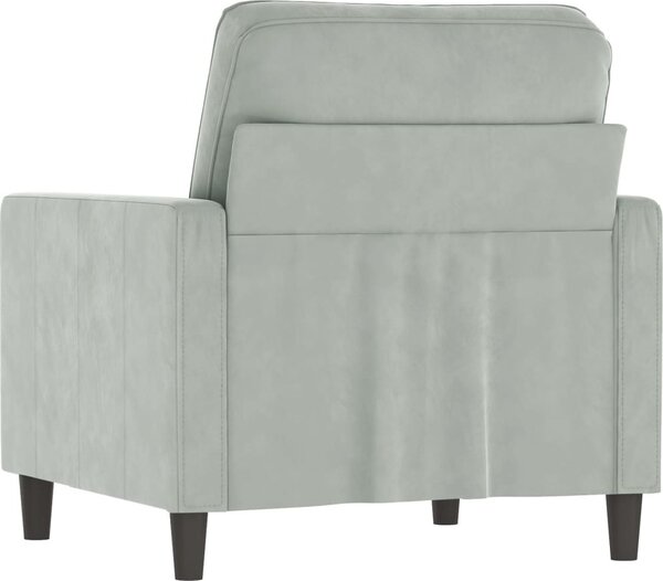 VidaXL Křeslo 60 cm samet [359179] Barva: Tmavě šedá