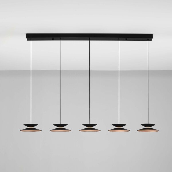 -25 % Dny MOMENTI– Černé kovové závěsné LED světlo Nova Luce Morfi 132 cm