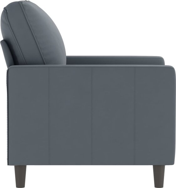 VidaXL Křeslo 60 cm samet [359179] Barva: Tmavě šedá