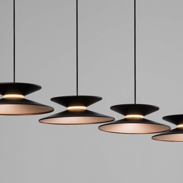 -25 % Dny MOMENTI– Černé kovové závěsné LED světlo Nova Luce Morfi 132 cm