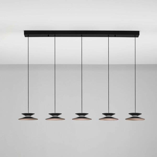 -25 % Dny MOMENTI– Černé kovové závěsné LED světlo Nova Luce Morfi 132 cm