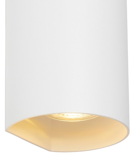 Chytrá nástěnná lampa bílá kulatá vč. 2 Wi-Fi GU10 - Sabbir