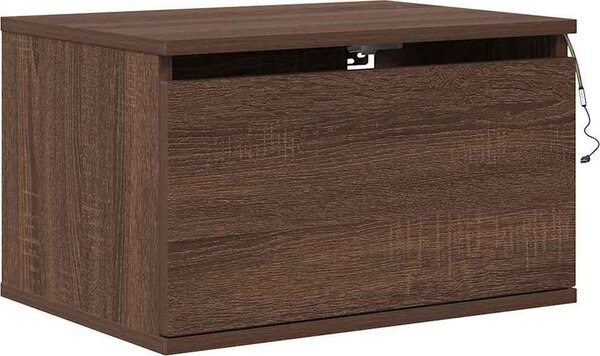 VidaXL Nástěnná noční skříňka 50 x 36 x 30 cm [836828] Barva: Černá