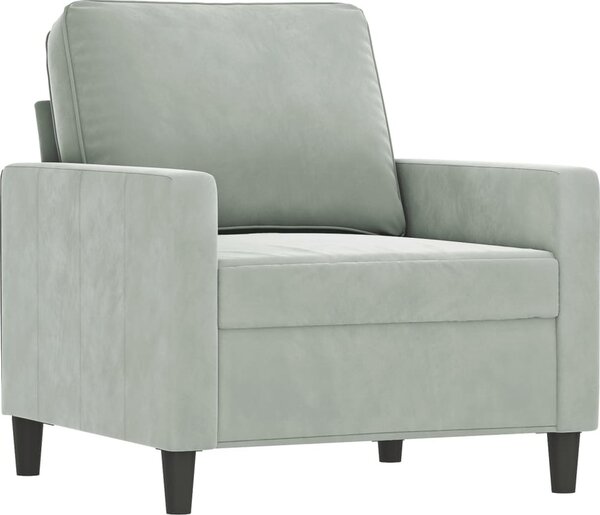 VidaXL Křeslo 60 cm samet [359179] Barva: Tmavě šedá