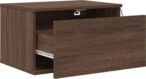 VidaXL Nástěnná noční skříňka 50 x 36 x 30 cm [836828] Barva: Černá